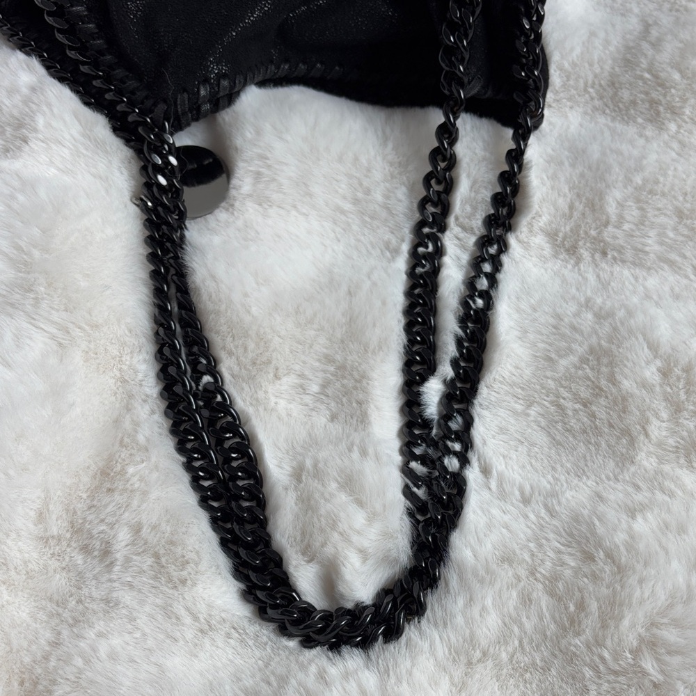 Stella McCartney Falabella Black Chain Handle Women's Bag - Picture 13 of 15